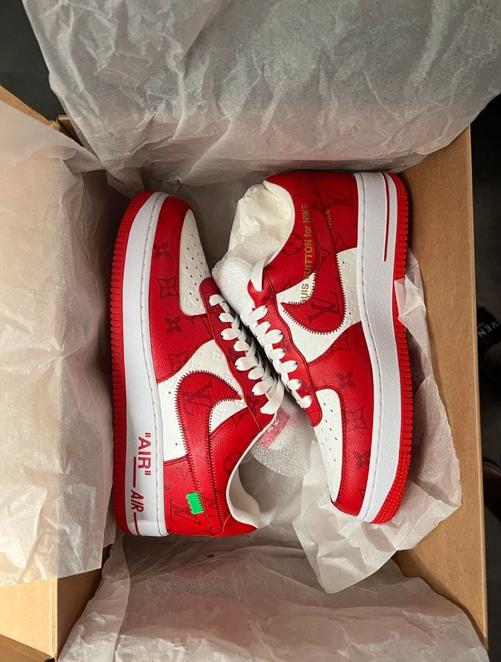 LV Air Force 1 Low White Red – Universe Kickz