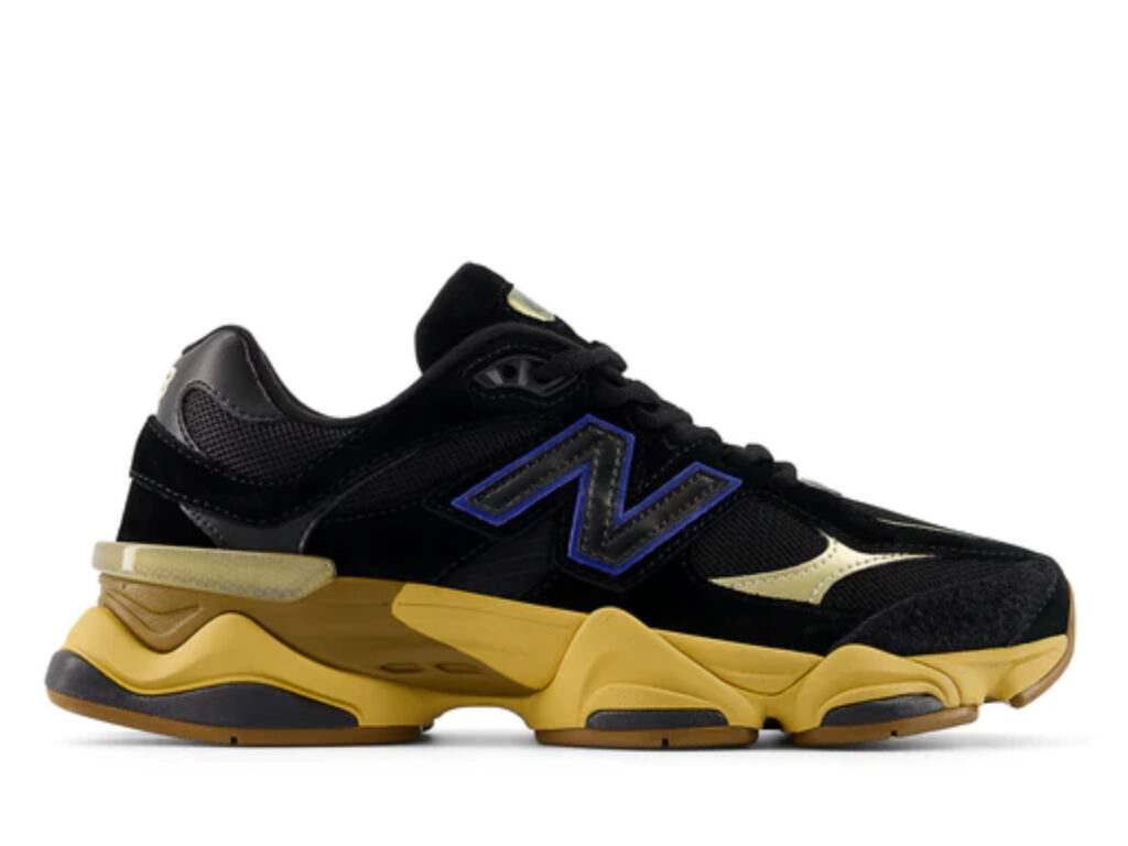 new balance 9060 black yellow gum